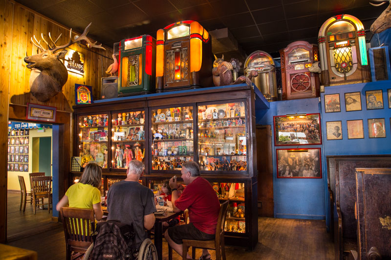 Blueberry Hill dining room and juke boxes